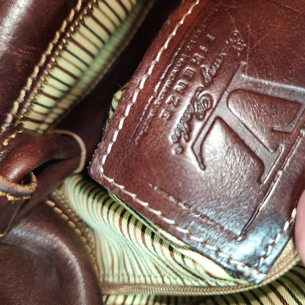 TUSCANY LEATHER  EUC XL TRAVEL WEEKENDER BAG - Picture 5 of 12